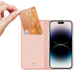 slomart Ovitek za iphone 15 pro in denarnica dux ducis skin pro - roza