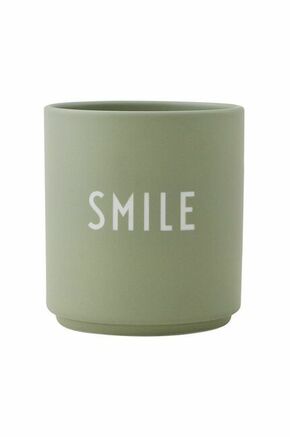 Svetlo zelen porcelanast lonček Design Letters Favourite Smile