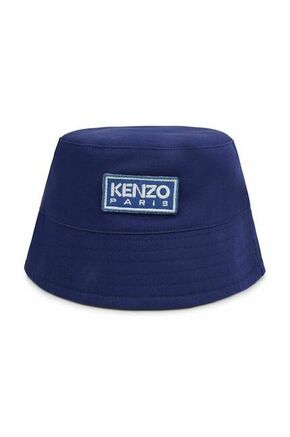 Otroški klobuk Kenzo Kids mornarsko modra barva - mornarsko modra. Otroške klobuk iz kolekcije Kenzo Kids. Model z ozkim robom