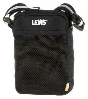 Torbica za okoli pasu Levi's črna barva - črna. Majhna torbica za okoli pasu iz kolekcije Levi's. Model na zapenjanje