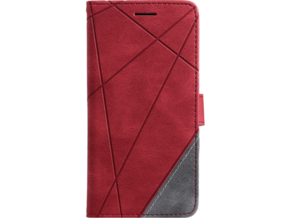 Chameleon Apple iPhone 13 Pro - Preklopna torbica (WLGO-Lines) - rdeča