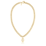 Calvin Klein Pozlačena ogrlica Decent Edgy Pearls 35000560