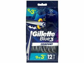 Gillette Blue3 Comfort Set brivnik za enkratno uporabo 12 kos za moške