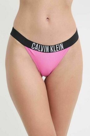 Brazilke za kopanje Calvin Klein roza barva