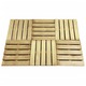 Greatstore Talne plošče 6 kosov 50x50 cm lesene zelene