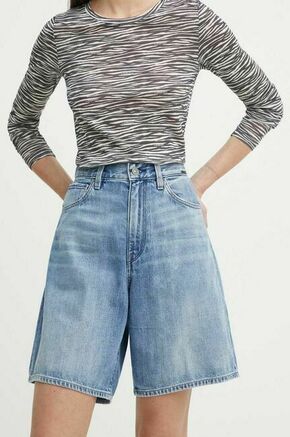 Jeans kratke hlače G-Star Raw ženski - modra. Kratke hlače iz kolekcije G-Star Raw