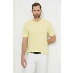 Bombažna kratka majica Marc O'Polo moški, rumena barva - rumena. Lahkotna kratka majica iz kolekcije Marc O'Polo, izdelana iz pletenine, prijetne na otip. Model iz izjemno udobne bombažne tkanine.