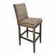 Rjavi barski stolček iz ratana 120 cm - Ego Dekor