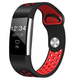 BStrap Fitbit Charge 2 Silicone Sport (Large) pašček, Black/Red