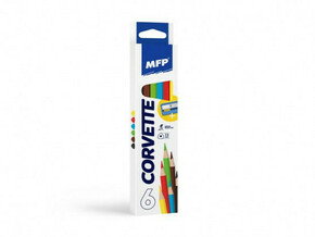Barvice MFP trikotne 6 kosov svinčnik