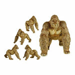 NEW Okrasna Figura Gorila Zlat Resin (30 x 35 x 44 cm)