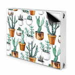 tulup.si Pokrov za radiator PVC Kaktusi v loncih 90x60 cm
