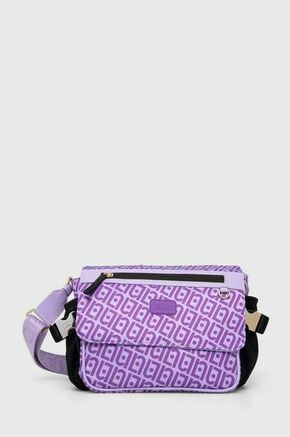 Torbica Liu Jo vijolična barva - vijolična. Srednje velika torbica iz kolekcije Liu Jo. Model na zapenjanje