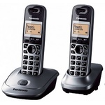 Panasonic KX-TG2512FXT brezžični telefon, DECT, črni