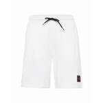 Bombažne kratke hlače HUGO bela barva - bela. Kratke hlače iz kolekcije HUGO. Model izdelan iz prožnega materiala, ki zagotavlja udobje in svobodo gibanja. Lahek in udoben model, idealen za vsakodnevno nošenje.