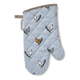 Modra bombažna kuhinjska rokavica Cooksmart ® Farmers, dolžina 31 cm
