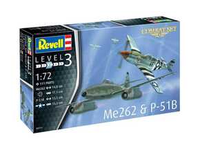 Revell Me262 in P-51B komplet za sestavljanje