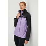 Vodoodporna jakna Marmot Precip Eco ženska, vijolična barva - vijolična. Vodoodporna jakna iz kolekcije Marmot. Nepodložen model, izdelan iz vodoodpornega materiala z visoko zračnostjo.