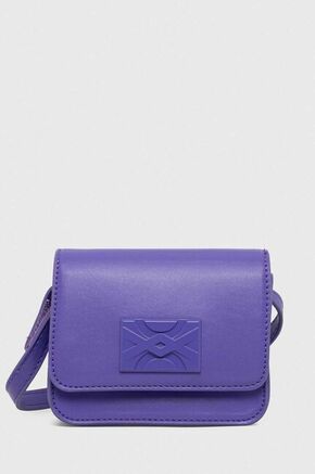 Torbica United Colors of Benetton vijolična barva - vijolična. Majhna torbica iz kolekcije United Colors of Benetton. Model na zapenjanje