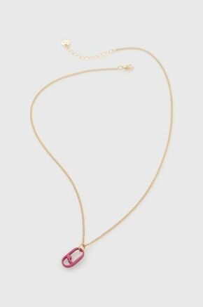 Ogrlica Liu Jo - vijolična. Ogrlica iz kolekcije Liu Jo. Model z okrasnim elementom