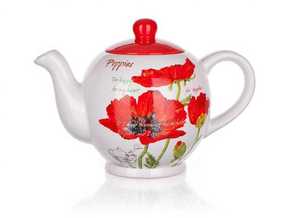 Banquet keramični čajnik Red Poppy