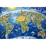 Educa Puzzle Map s svetovnimi spomeniki 2000 kosov