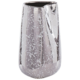 Beliani Dekorativna keramična vaza 27 cm srebrna CIRTA