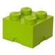 LEGO škatla za shranjevanje 4 - svetlo zelena 250 x 250 x 180 mm