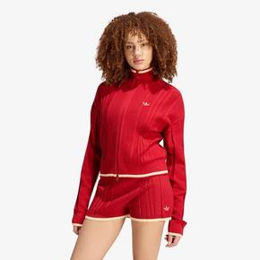 Pulover adidas Cable Knit Firebird Track Top Team Victory Red L