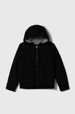 Otroška jakna Guess črna barva - črna. Otroški jakna iz kolekcije Guess. Delno podložen model