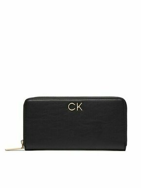 Calvin Klein Velika ženska denarnica Re-Lock Z/A Wallet Lg K60K609699 Črna