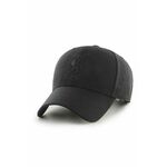 Kapa 47 brand EPL Liverpool črna barva - črna. Kapa s šiltom vrste baseball iz kolekcije 47 brand. Model izdelan iz tkanine z nalepko.