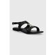 Usnjeni sandali U.S. Polo Assn. LINDA ženski, črna barva, LINDA005W 4L1 - črna. Sandali iz kolekcije U.S. Polo Assn. Model je izdelan iz naravnega usnja. Model z mehkim, oblikovanim vložkom zagotavlja udobje.