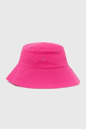 Otroški klobuk GAP roza barva - roza. Otroške klobuk iz kolekcije GAP. Model z ozkim robom