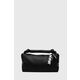 Usnjena torbica Karl Lagerfeld črna barva - črna. Srednje velika torbica iz kolekcije Karl Lagerfeld. na zapenjanje, model izdelan iz kombinacije naravnega usnja in ekološkega usnja.