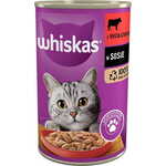 Whiskas Whiskas govedina v месу 400 g - mokra hrana za odrasle mačke, brez specifičnih potreb, visoka vsebnost vitaminov
