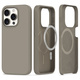 Tech-protect Silicone MagSafe ovitek za iPhone 15 Pro Max, titanium