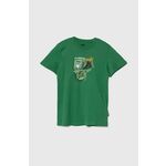 Otroška bombažna kratka majica Puma GRAPHICS Year of Sports B zelena barva - zelena. Otroška kratka majica iz kolekcije Puma, izdelana iz pletenine s potiskom. Model iz zračne bombažne tkanine.