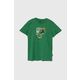 Otroška bombažna kratka majica Puma GRAPHICS Year of Sports B zelena barva - zelena. Otroška kratka majica iz kolekcije Puma, izdelana iz pletenine s potiskom. Model iz zračne bombažne tkanine.