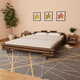 Greatstore Okvir za posteljo, temno rjava, bambus, 160 x 200 cm