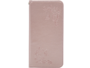 Chameleon Apple iPhone X / XS - Preklopna torbica (WLGO-Butterfly) - roza-zlata