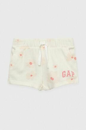 Otroške kratke hlače GAP bež barva - bež. Otroški kratke hlače iz kolekcije GAP. Model izdelan iz tanke