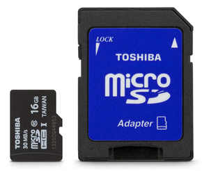 Toshiba microSD 16GB spominska kartica
