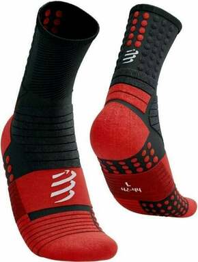Compressport Pro Marathon Socks Black/High Risk Red T2 Tekaške nogavice