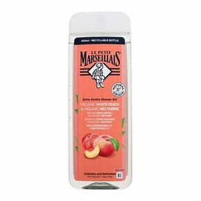 Le Petit Marseillais Extra Gentle Shower Gel Organic White Peach &amp; Organic Nectarine vlažilen in osvežilen gel za prhanje 400 ml unisex
