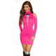 Amiatex Ženska obleka 78270, roza, UNIVERZáLNí