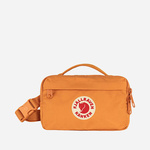 Torbica za okoli pasu Fjallraven oranžna barva - oranžna. Srednje velika pasna torbica iz kolekcije Fjallraven. Model na zapenjanje, izdelan iz tekstilnega materiala.