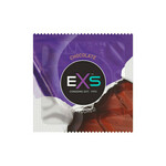 EXS Hot Chocolate - kondom z okusom čokolade - črn (100 kosov)