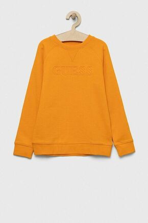Otroški pulover Guess oranžna barva - oranžna. Otroški pulover iz kolekcije Guess