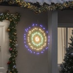Vidaxl Božična zvezdna lučka 140 LED lučk večbarvna 17 cm